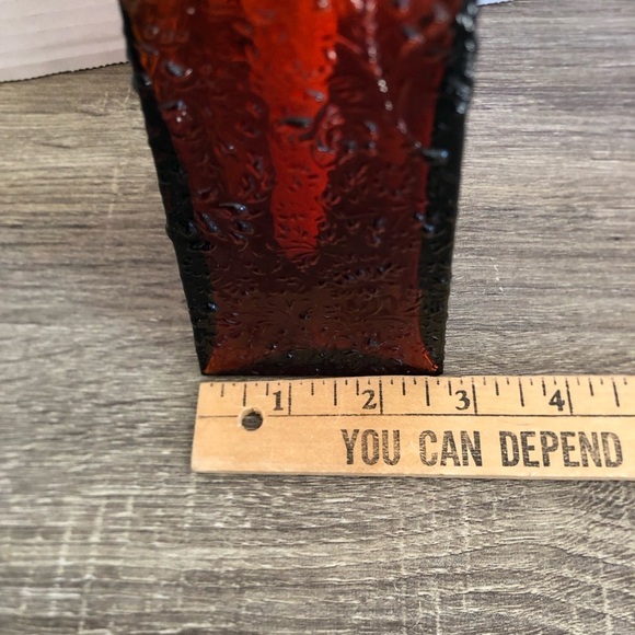 1950s Amber Glass Fragrance Lamp with Gold Top - Picture 13 of 15